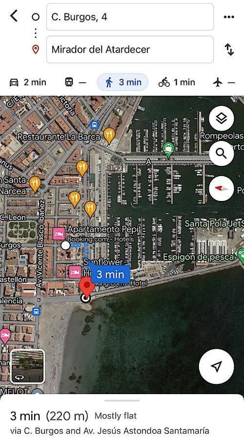 Апартаменты Santa Pola Port, Sea View, Vista Del Mar Экстерьер фото
